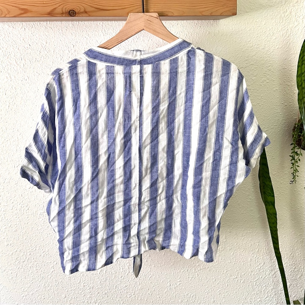 Rails Cropped Button Down Top - image 6